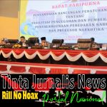Penyampaian Ranperda Tentang Fasilitasi Pencegahan, Pemberantasan Penyalahgunaan, Peredaran Gelap Narkotika, Prekursor Narkotika. Tinta Jurnalis News