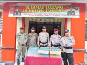 Pos Pengamanan Tambelan Amankan Miras
