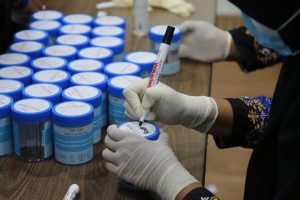 Kanwil Kemenkumham Kepri Mengadakan Tes Urine Bagi Seluruh Pegawai