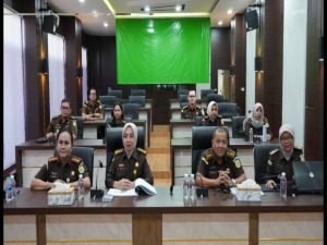 Jajaran Kejati Kepri dan Kejari Tanjungpinang Ikuti Penyampaian Hasil Survey SPAK, SPKP dan SKM