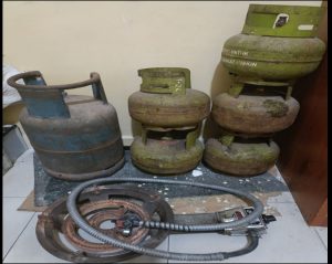Sempat Duel Dengan Korban, Maling HP & Tabung Gas Berhasil Dibekuk Unit Reskrim Polsek Tambusai Utara, Bravo !