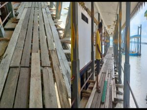 Pelabuhan Kampung Datuk di Ambang Bahaya: Warga Menanti Perbaikan yang Tak Kunjung Datang