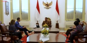 Terima Delegasi Menteri Iklim dan Lingkungan Hidup Norwegia di Istana Merdeka