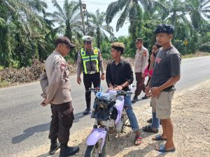 Giat Penindakan e-Tilang dan e-Teguran di Polsek Tambusai Sukses Digelar