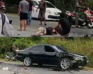 Tabrakan Maut di Kawal: Dua Pengendara Honda Scoopy Alami Luka Parah