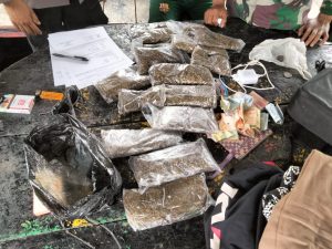 Satgas Yonif 122/TS Gagalkan Penyelundupan 1.180 Gram Ganja oleh Dua WNA di Jayapura