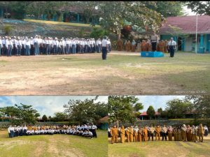 Upacara Bendera di SMP Negeri 24 Bintan: Polri Tanamkan Jiwa Nasionalisme dan Patuh Hukum