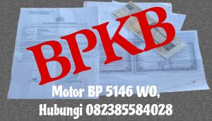 Laporan Kehilangan BPKB Sepeda Motor di Tanjungpinang, Masyarakat Diminta Berpartisipasi