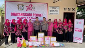 Peduli Kesehatan Anak, Bhayangkari Bintan Berikan Vitamin A pada 80 Balita