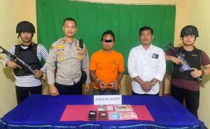 Pria Berinisial SP alias Klewang Ditangkap Polsek Kepenuhan, Diduga Pelaku Perjudian Togel Hongkong