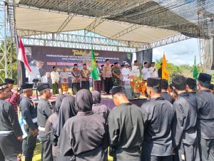 Kapolsek Rambah Hilir Hadiri Tabligh Akbar Memperingati HUT RI KE 79