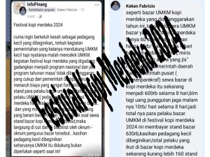 Kekecewaan Pedagang di Festival Kopi Merdeka 2024: Dukung UMKM atau Mencekik?