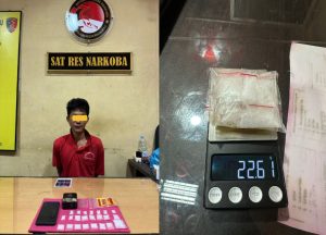 Sat Resnarkoba Polres Rohul Tangkap BS dengan 23 Paket Sabu di Dusun Suko Asih