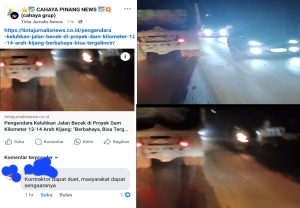 Proyek DAM Km 12 Tanjungpinang, Mendapat Komentar Pedas di Facebook “Kontraktor dapat duit, Masyarakat dapat sengsaranya”