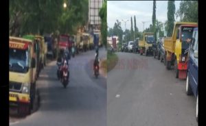 Antrean Lori di SPBU Kijang Picu Keresahan, Rasyid: “Mencurigakan! Kenapa Pelat Nomor Ditutupi?”