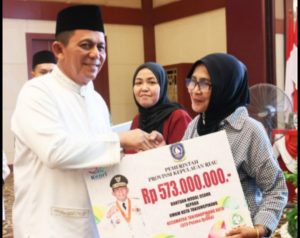 Gubernur Ansar Serahkan Bantuan Rp 1,965 Miliar kepada 1.965 UMKM Tanjungpinang di Hari Jadi Kepri ke-22