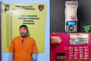 Polsek Tambusai Bekuk Pengedar Sabu, Amankan 34 Paket dan Uang Tunai Rp 1 Juta