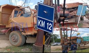 Rem Blong, Sopir Cedera dalam Kecelakaan Lori di Km 12: Netizen facebook Soroti Kelalaian Proyek, Akankah Ada Tindakan Tegas?