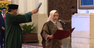 Presiden Jokowi Saksikan Pengucapan Sumpah Aida Suwandi Budiman sebagai Anggota Dewan Komisioner LPS