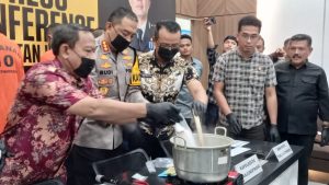Pemusnahan Barang Bukti Narkoba Sebanyak 485,21 gram Dan 0,38 ekstasi