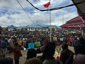 Aksi Demo Damai Tim Pencari Kerja Deiyai Terkait Penerimaan CPNS 2024