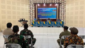 Satgas Yonif 641/Bru Pos Elelim Hadiri Undangan Sosialisasi Fasilitas Hak Kekayaan Intelektual (HKI)