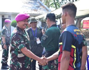 Hari Ke-2 Lomba Binsat Korps Marinir, Danpasmar 3 Tunjukkan Dukungan Penuh kepada Atlet Pasmar 3
