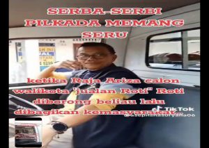 Pilkada 2024 Semakin Dinamis: Raja Ariza Bagikan Roti ke Warga, Viral di TikTok