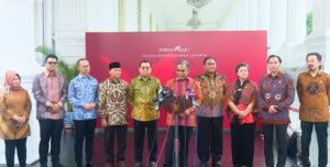 Presiden Joko Widodo Terima Kunjungan Pimpinan MPR RI Baru di Istana Merdeka