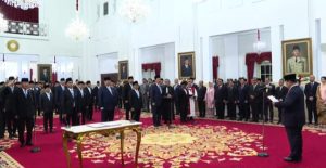 Pelantikan Menteri Kabinet Merah Putih Masa Jabatan 2024-2029 di Istana Negara