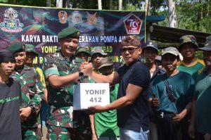 Prajurit Yonif 412 Kostrad Kembalikan Fungsi Sumber Mata Air di Dusun Jati Sawangan