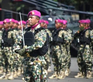 Danyonmarhanlan IX Ambon Menjadi Danup Sertijab Komandan Pasmar 3