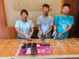 Polsek Tambusai Ungkap Peredaran Narkotika Jenis Sabu, Tiga Tersangka Diamankan