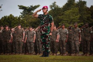 Danyonif 10 Mar/SBY Resmi Tutup Latihan Bersama Keris Marex 2024