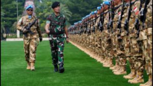 Kasum TNI Pimpin Upacara Pemberangkatan Satgas Kizi TNI Kontingen Garuda XXXVII-K/Minusca Tahun 2024