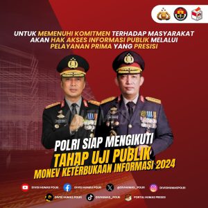 Polri Ikuti Uji Publik Monev Keterbukaan Informasi Publik 2024, Tegaskan Komitmen pada Transparansi