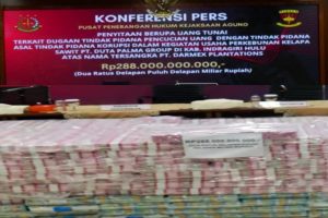 Kejagung Sita Rp288 Miliar dari Kasus Korupsi Mafia Minyak Goreng