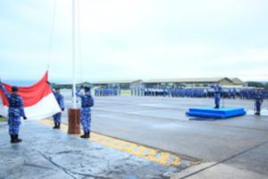 Danlanud Sultan Hasanuddin Pimpin Upacara 17-an, Tekankan Moralitas dan Disiplin Prajurit