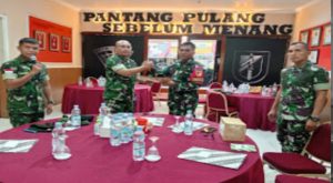 Pengendalian dan Pengawasan Operasi Kodam XIII/Mdk di Satgas Yonif 715/Mtl