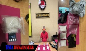 Sat Resnarkoba Polres Rokan Hulu Tangkap Kurir Sabu 286,88 Gram Asal Medan