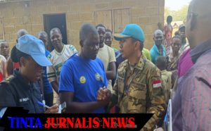 Mayor Yonathan Tambunan Pimpin Patroli Pendek di Mobaye, Afrika Tengah