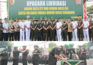 Pangdam V/Brawijaya Pimpin Upacara Likuidasi Kodim Surabaya, Apresiasi Dedikasi Jajaran TNI