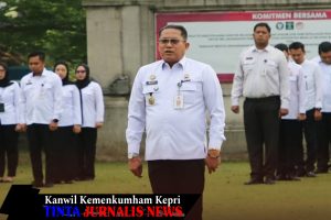 Apel Awal Tahun, Kakanwil Kemenkumham Kepri Tegaskan Komitmen Pelayanan Optimal