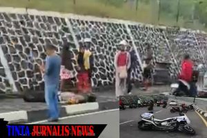 Polantas Polresta Tanjungpinang Alami Kecelakaan di Jalan Dompak