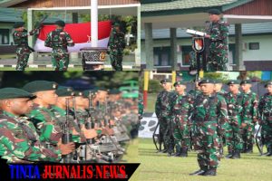 Tanamkan Semangat dan Disiplin, Yonif 751/VJS Gelar Upacara Bendera Perdana Tahun 2025
