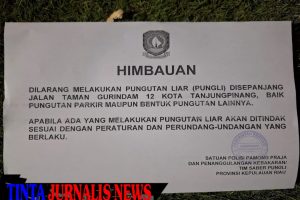 Larangan Pungli di Taman Gurindam 12, Pelanggar Akan Ditindak Tegas