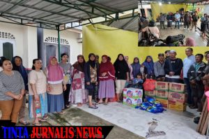 Polresta Tanjungpinang Bantu Korban Banjir di Kampung Bangun Sari