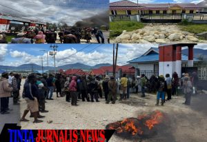 Aksi Pemalangan Kantor Bupati dan BKPSDM Kabupaten Deiyai Terkait Penerbitan SK CPNS 2023