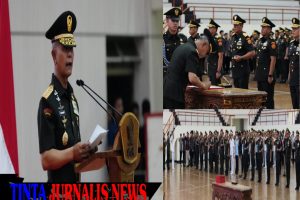 Kasum TNI Pimpin Laporan Korps Kenaikan Pangkat 97 Perwira Tinggi TNI dan Sertijab Jajaran Balakpus Mabes TNI
