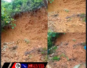 Tanah Longsor Ancam Rumah Warga di Kijang Kota, Harapan Bantuan Belum Terjawab